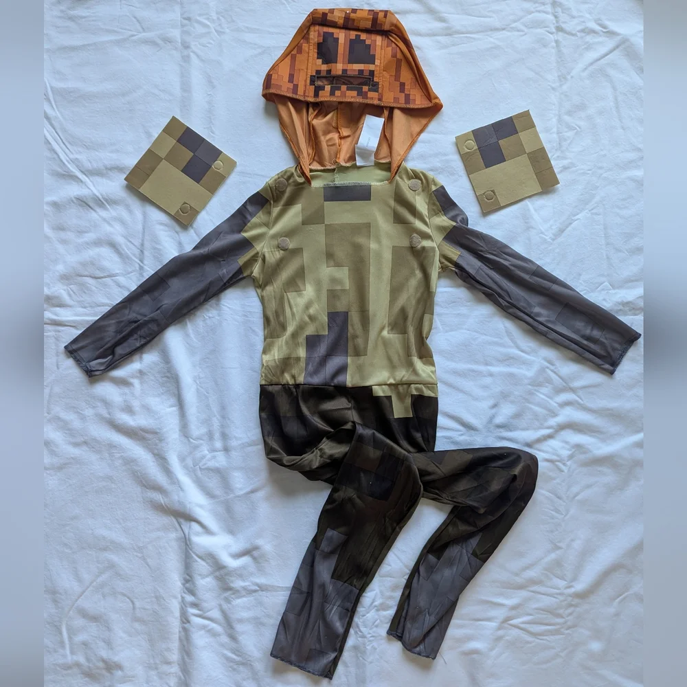 Husk Jack-O-Lantern Minecraft Kids Costume - Picture 2 of 3